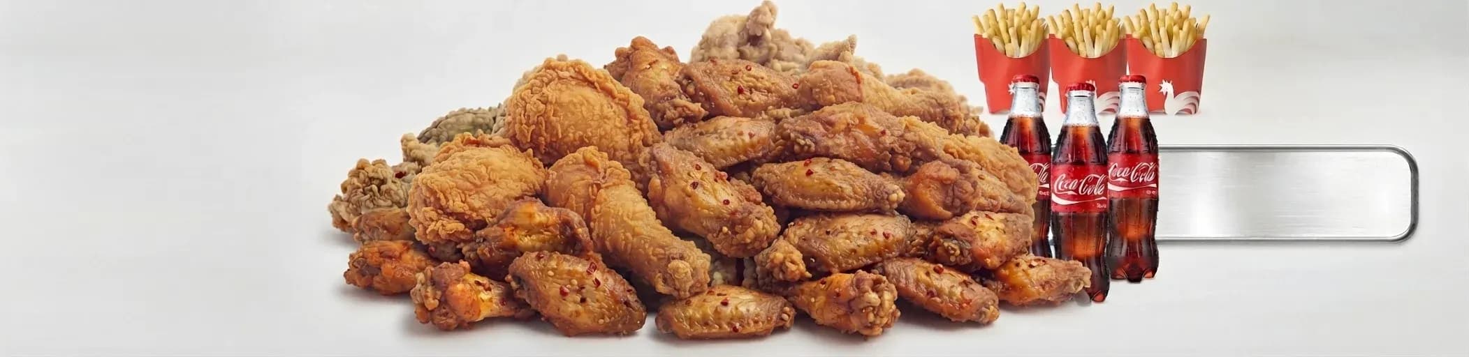 6 Morceaux de Poulet + 12 Ailes de poulet Épicées