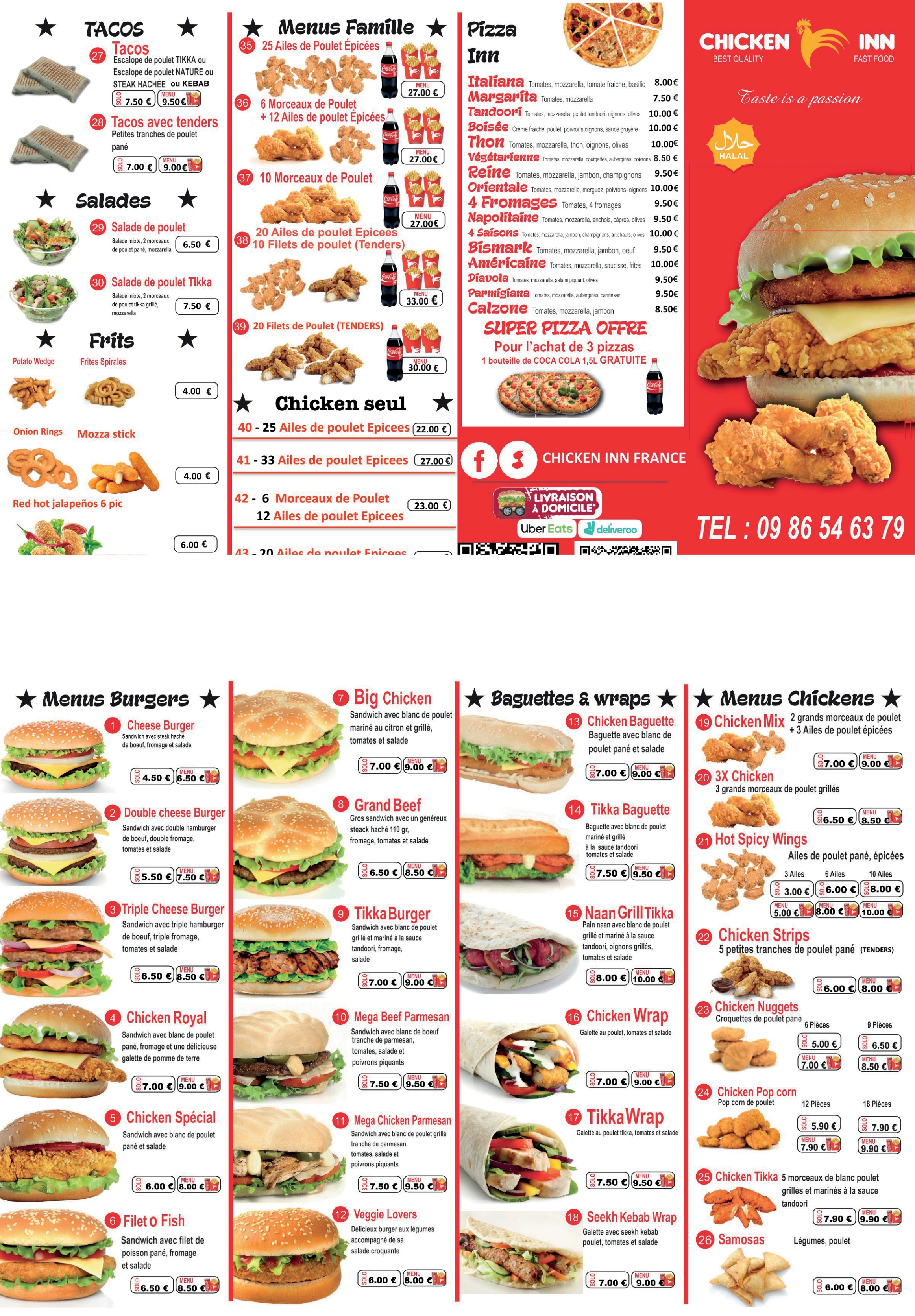 Menu page 1